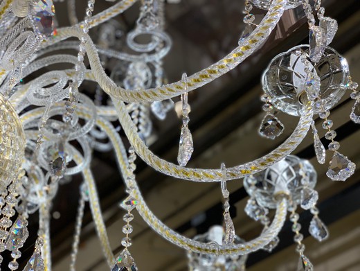 Large crystal chandelier