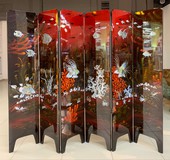 Vintage screen in oriental style Vintage screen in oriental style