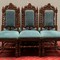 A set of antique chairs