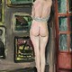 Antique painting "The Model"