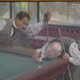 Antique painting "Billiard Party"