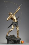 Antique sculpture "Hunter"