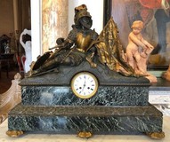 Antique clock "Warrior"