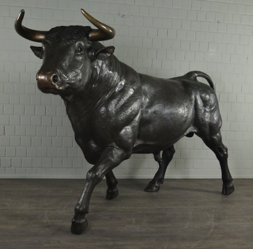 Large antique sculpture "Bull"