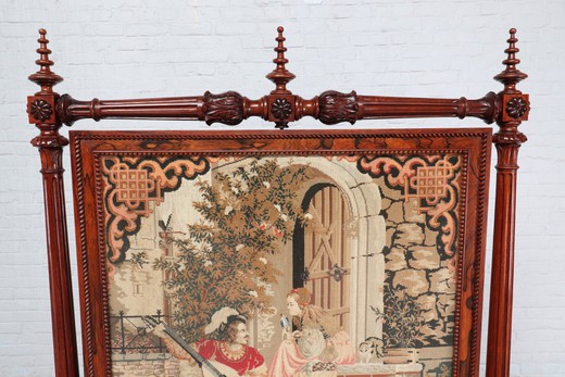 Antique fireplace screen