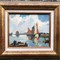 Антикварная картина «Порт в Конкарно»