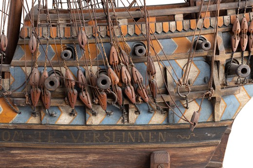 Antique model of the Batavia galleon