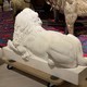 Pair marble Lions sculptures