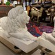 Pair marble Lions sculptures