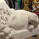 Pair marble Lions sculptures