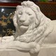 Pair marble Lions sculptures