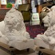 Pair marble Lions sculptures