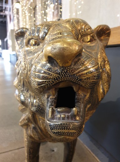 Винтажная скульптура «Лев»