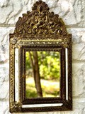 Antique housekeeper with mirror