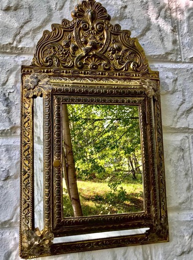 Antique housekeeper with mirror