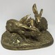 Antique sculpture "Rabbits"