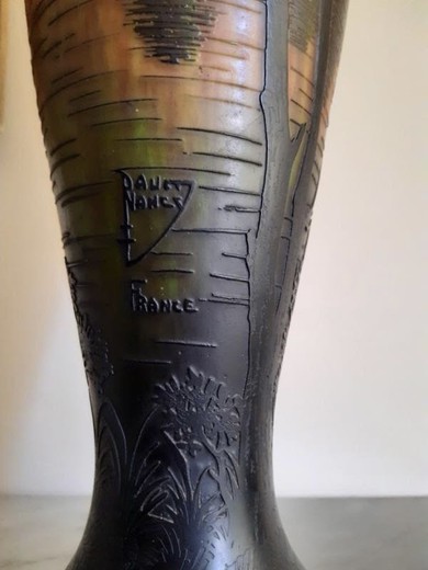 Антикварная ваза Daum Nancy France