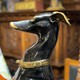 Antique sculptures of dogs "Italian Greyhounds"