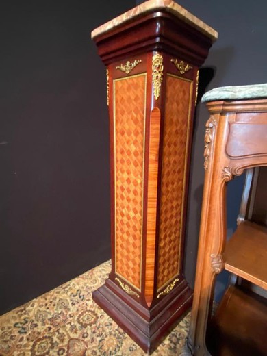 Antique Louis XVI pedestal column