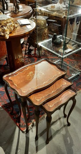 set of 3 antique tables
