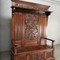 Antique oak hallway bench