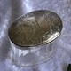Antique crystal and silver box