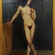 Антикварная картина «Итальянка»