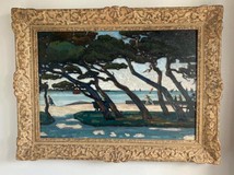 Antique painting "La Rochelle"