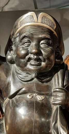 Antique Daikokuten sculpture
