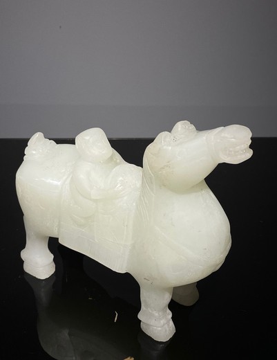 Antique nephritis sculpture of a Camel