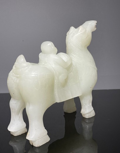 Antique nephritis sculpture of a Camel