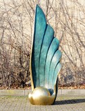 Большая винтажная скульптура «Крыло»
