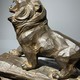 Антикварная скульптура "Лев на скале"