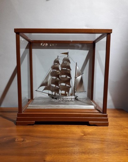 Antique sculpture "Sailboat"