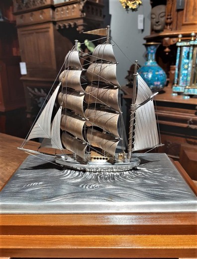 Antique sculpture "Sailboat"