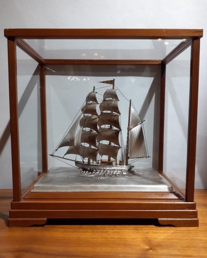 Antique sculpture "Sailboat"