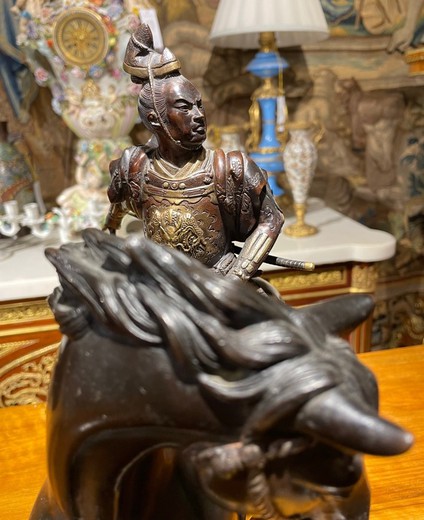 Antique sculpture "Samurai"