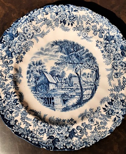 Antique plate "Water mill"