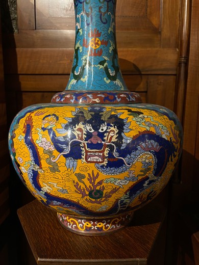 Antique vase cloisonne