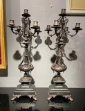 Pair antique candelabras