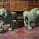 Antique pair sculptures "Lions"