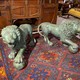 Antique pair sculptures "Lions"