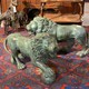 Antique pair sculptures "Lions"