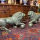 Antique pair sculptures "Lions"