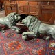 Antique pair sculptures "Lions"