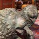 Antique pair sculptures "Lions"