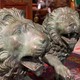 Antique pair sculptures "Lions"