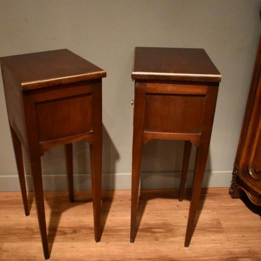 Pair of antique bedside tables