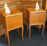 Antique twin bedside tables