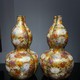 Pair antique pumpkins vases